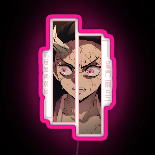 Demon Slayer Nezuko Kamado RGB Neon Sign