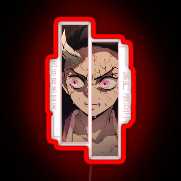Demon Slayer Nezuko Kamado RGB Neon Sign