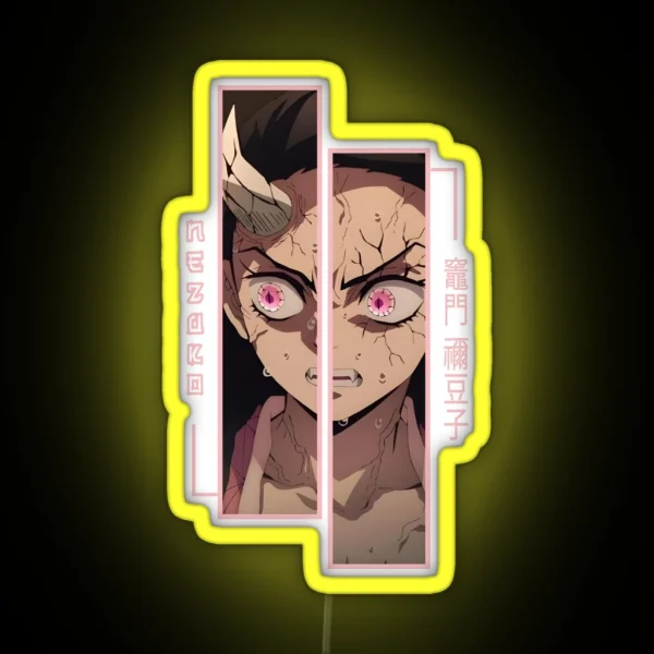 Demon Slayer Nezuko Kamado RGB Neon Sign
