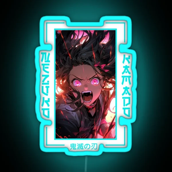 Demon Slayer Nezuko Kamado RGB Neon Sign