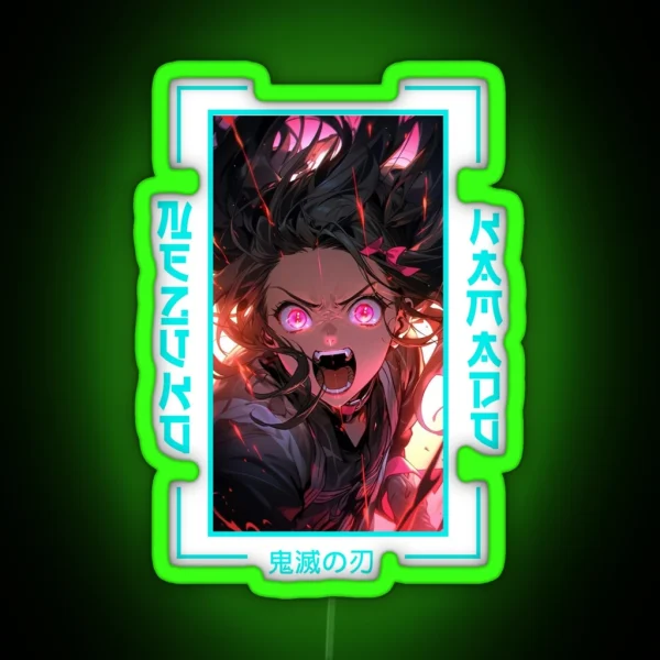 Demon Slayer Nezuko Kamado RGB Neon Sign