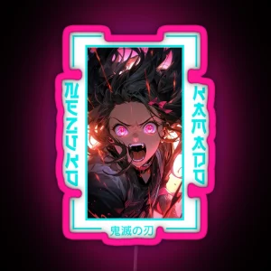 Demon Slayer Nezuko Kamado RGB Neon Sign