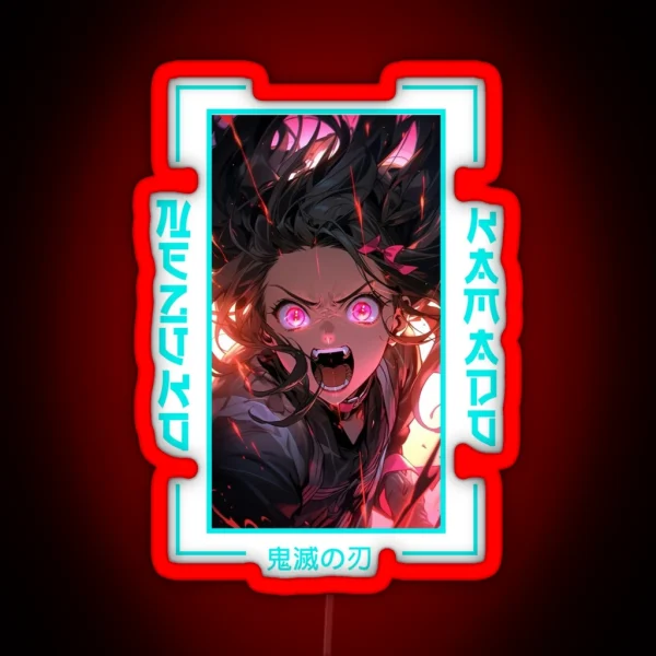 Demon Slayer Nezuko Kamado RGB Neon Sign