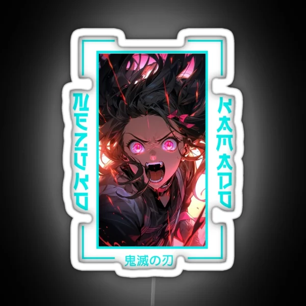 Demon Slayer Nezuko Kamado RGB Neon Sign