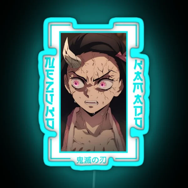 Demon Slayer Nezuko Kamado RGB Neon Sign