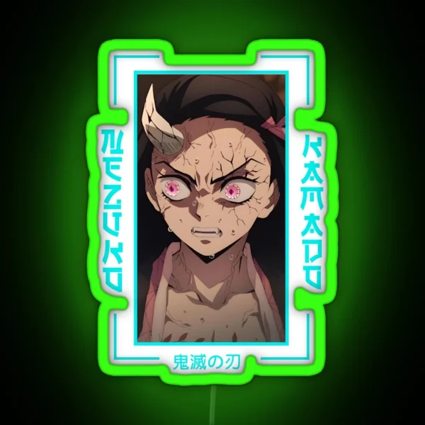 Demon Slayer Nezuko Kamado RGB Neon Sign