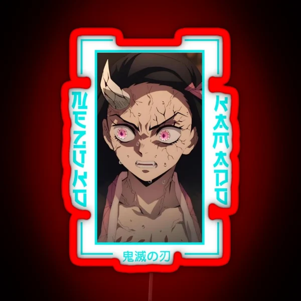 Demon Slayer Nezuko Kamado RGB Neon Sign