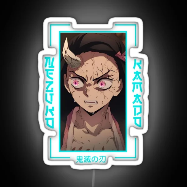 Demon Slayer Nezuko Kamado RGB Neon Sign