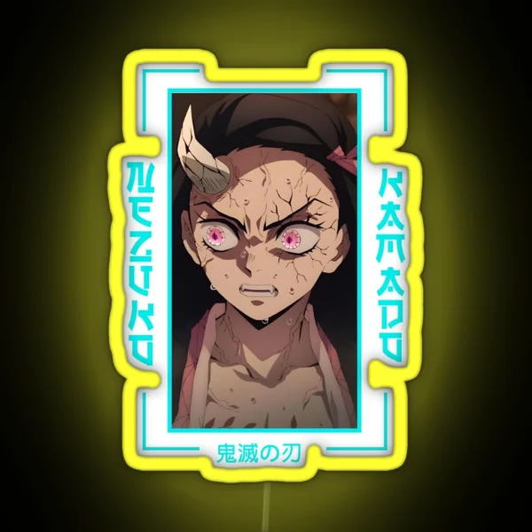 Demon Slayer Nezuko Kamado RGB Neon Sign