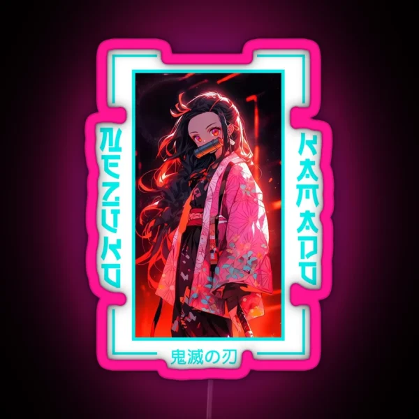 Demon Slayer Nezuko Kamado RGB Neon Sign