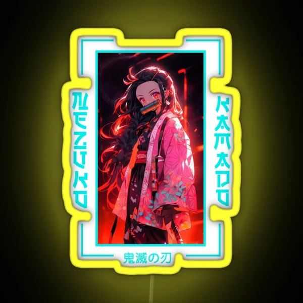 Demon Slayer Nezuko Kamado RGB Neon Sign