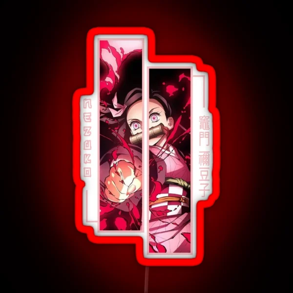 Demon Slayer Nezuko Kamado RGB Neon Sign