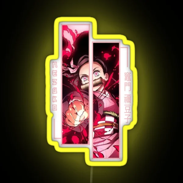 Demon Slayer Nezuko Kamado RGB Neon Sign