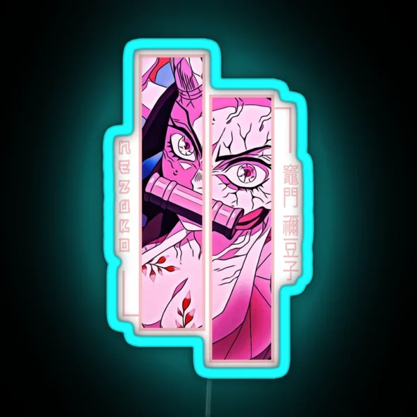 Demon Slayer Nezuko Kamado RGB Neon Sign