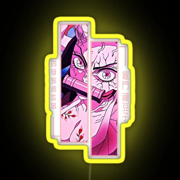 Demon Slayer Nezuko Kamado RGB Neon Sign