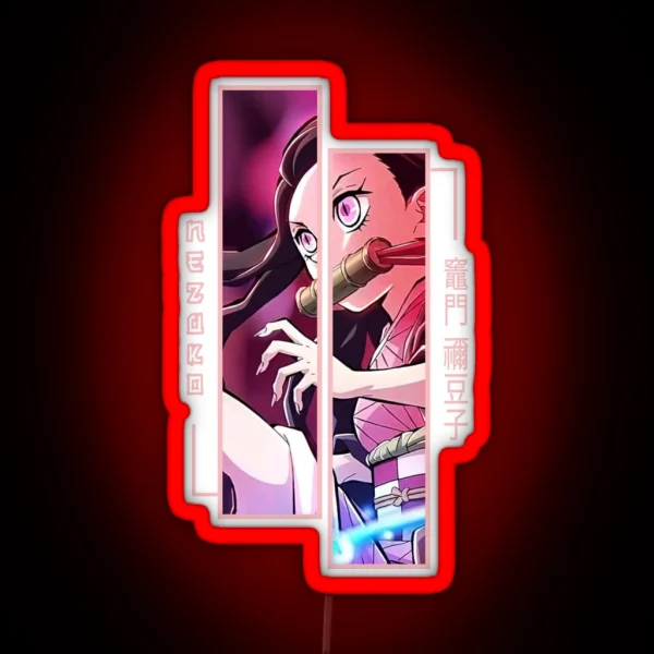 Demon Slayer Nezuko Kamado RGB Neon Sign