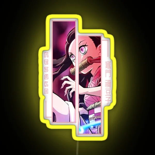 Demon Slayer Nezuko Kamado RGB Neon Sign