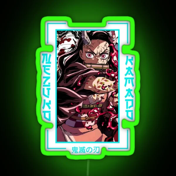Demon Slayer Nezuko Kamado RGB Neon Sign