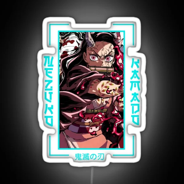 Demon Slayer Nezuko Kamado RGB Neon Sign