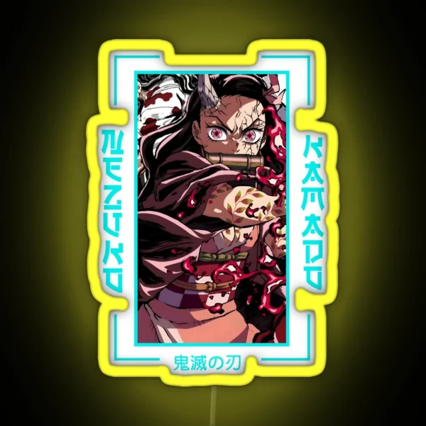 Demon Slayer Nezuko Kamado RGB Neon Sign