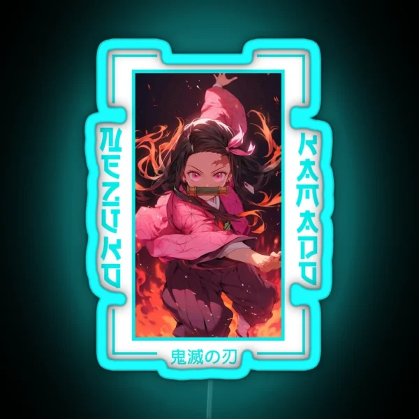 Demon Slayer Nezuko Kamado RGB Neon Sign