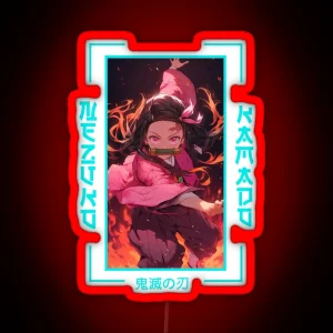 Demon Slayer Nezuko Kamado RGB Neon Sign