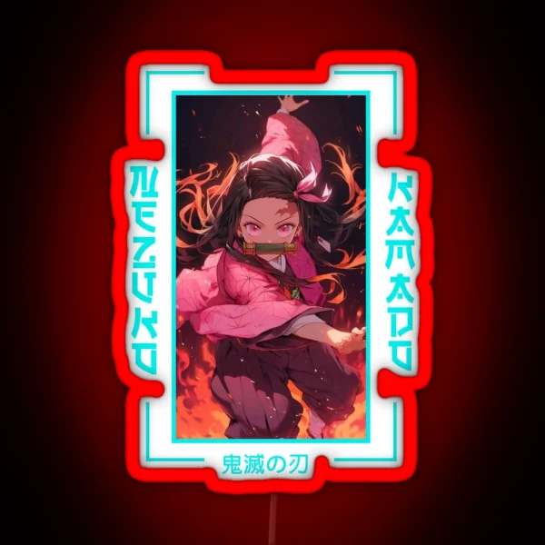 Demon Slayer Nezuko Kamado RGB Neon Sign