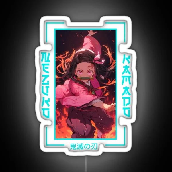 Demon Slayer Nezuko Kamado RGB Neon Sign