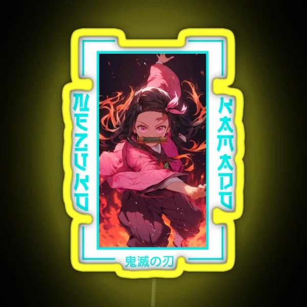 Demon Slayer Nezuko Kamado RGB Neon Sign