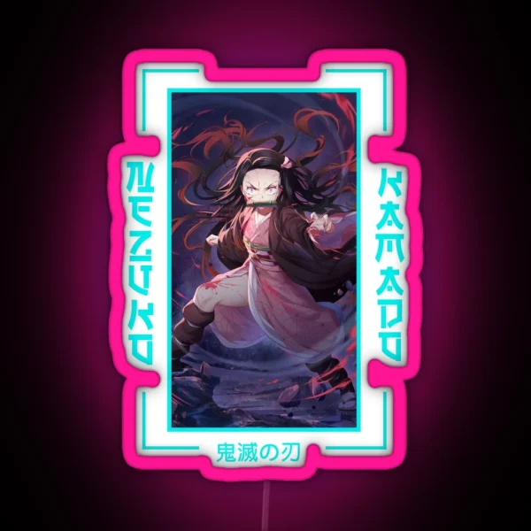 Demon Slayer Nezuko Kamado RGB Neon Sign