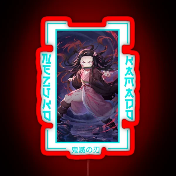 Demon Slayer Nezuko Kamado RGB Neon Sign