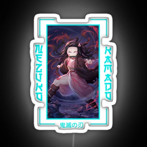 Demon Slayer Nezuko Kamado RGB Neon Sign