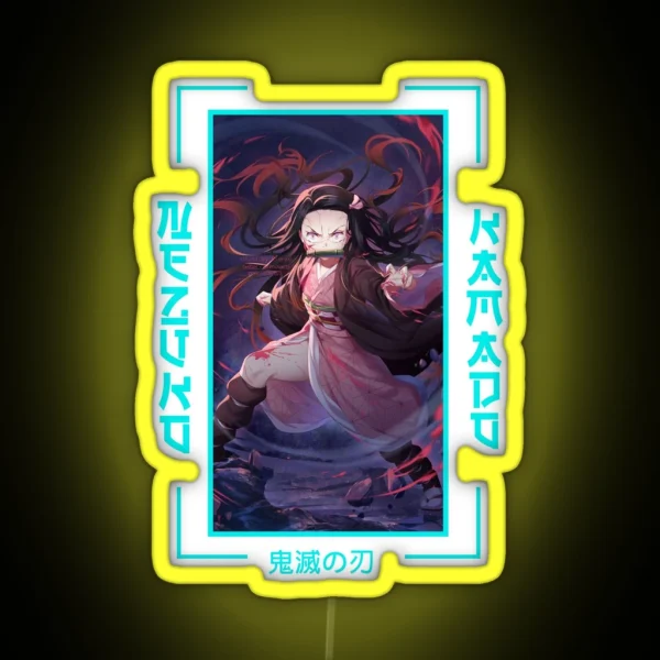 Demon Slayer Nezuko Kamado RGB Neon Sign