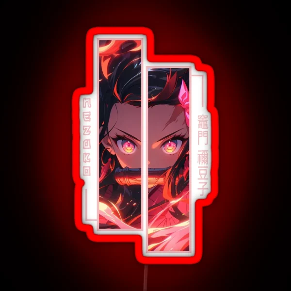 Demon Slayer Nezuko Kamado RGB Neon Sign