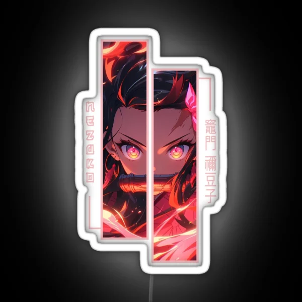 Demon Slayer Nezuko Kamado RGB Neon Sign