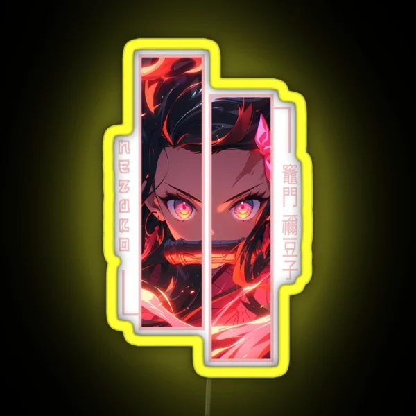 Demon Slayer Nezuko Kamado RGB Neon Sign
