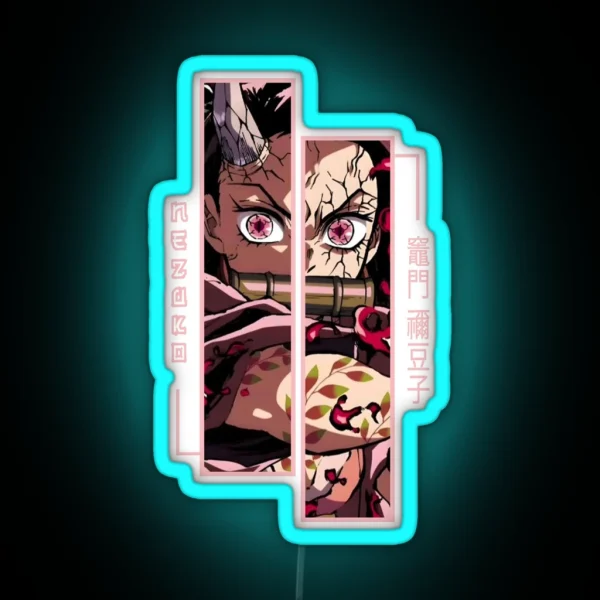 Demon Slayer Nezuko Kamado RGB Neon Sign