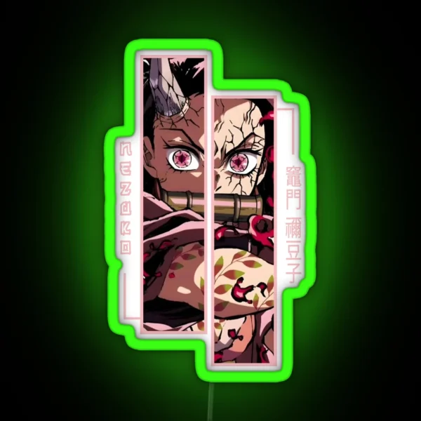 Demon Slayer Nezuko Kamado RGB Neon Sign
