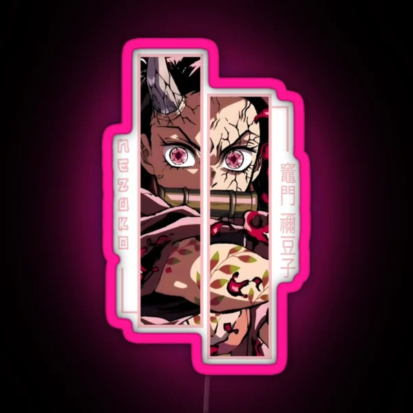 Demon Slayer Nezuko Kamado RGB Neon Sign