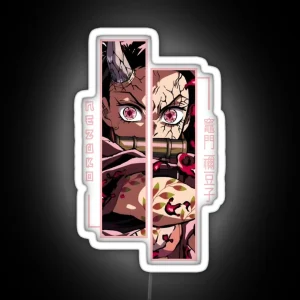 Demon Slayer Nezuko Kamado RGB Neon Sign