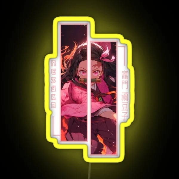 Demon Slayer Nezuko Kamado RGB Neon Sign
