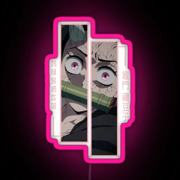 Demon Slayer Nezuko Kamado RGB Neon Sign