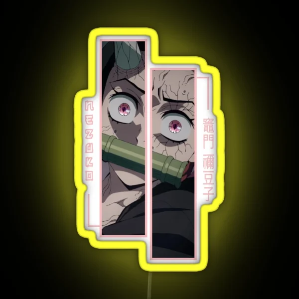 Demon Slayer Nezuko Kamado RGB Neon Sign