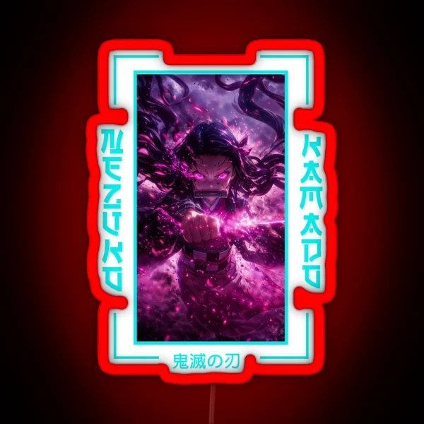 Demon Slayer Nezuko Kamado RGB Neon Sign