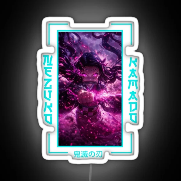 Demon Slayer Nezuko Kamado RGB Neon Sign