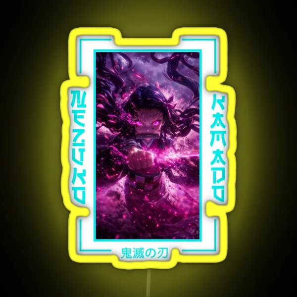 Demon Slayer Nezuko Kamado RGB Neon Sign