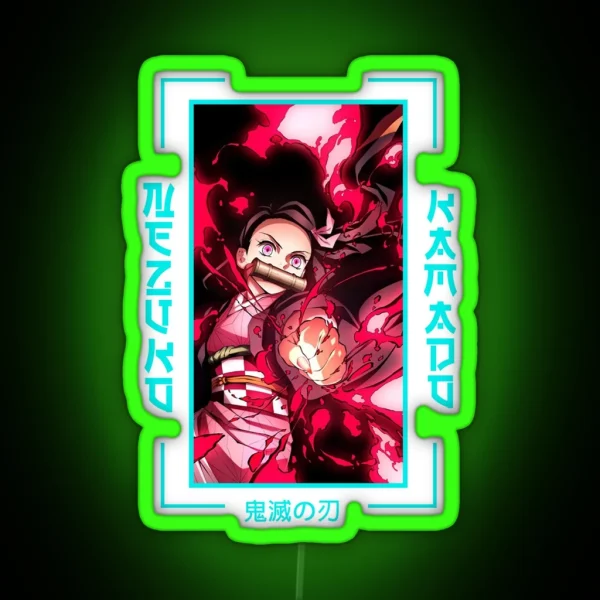 Demon Slayer Nezuko Kamado RGB Neon Sign