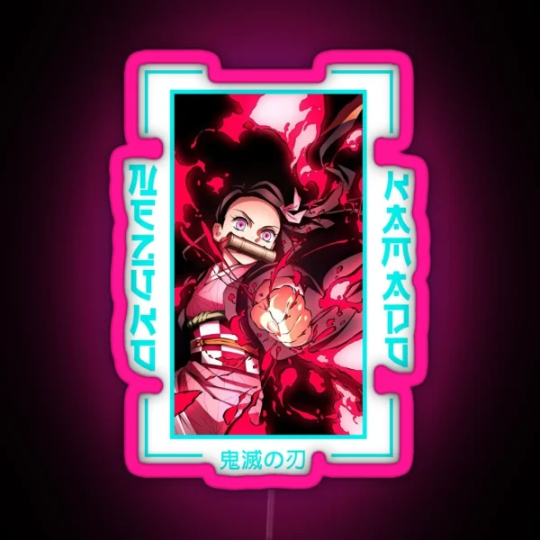 Demon Slayer Nezuko Kamado RGB Neon Sign