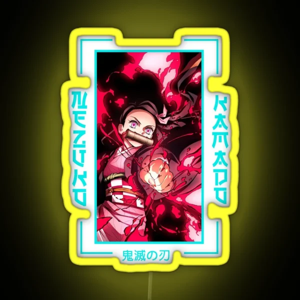 Demon Slayer Nezuko Kamado RGB Neon Sign