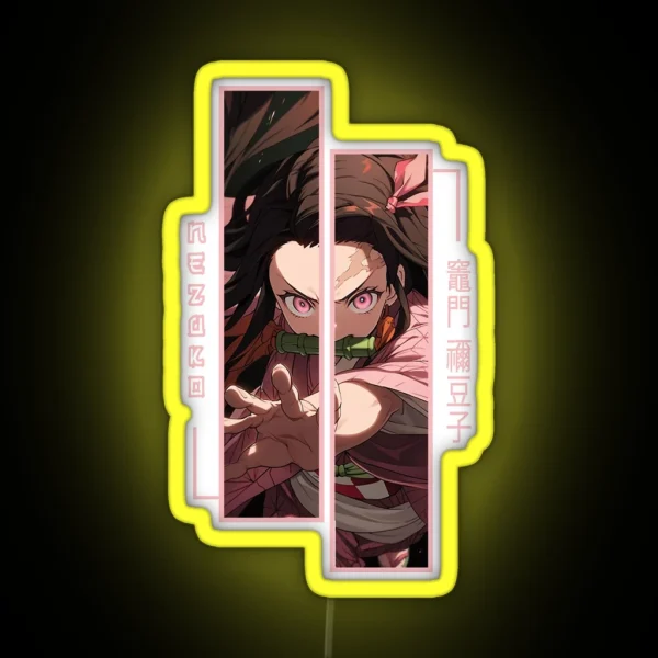 Demon Slayer Nezuko Kamado RGB Neon Sign